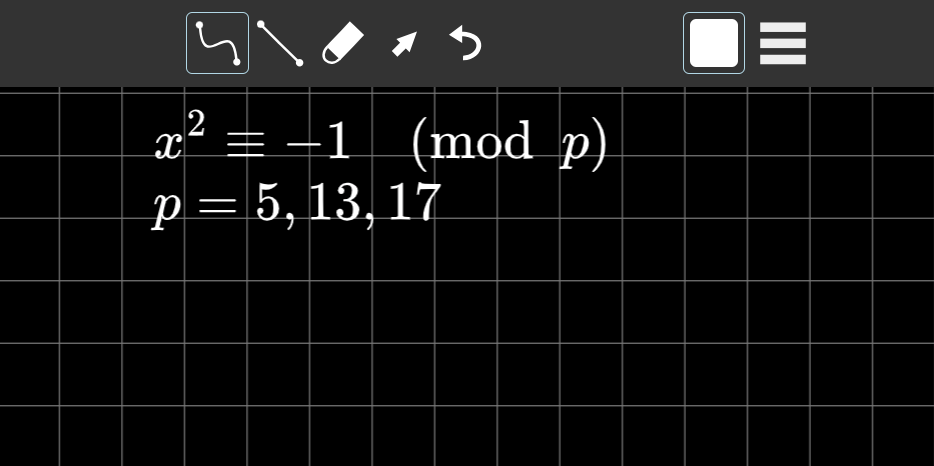 Preview of the canvas editor page, with an equation imported from the exercise of an article